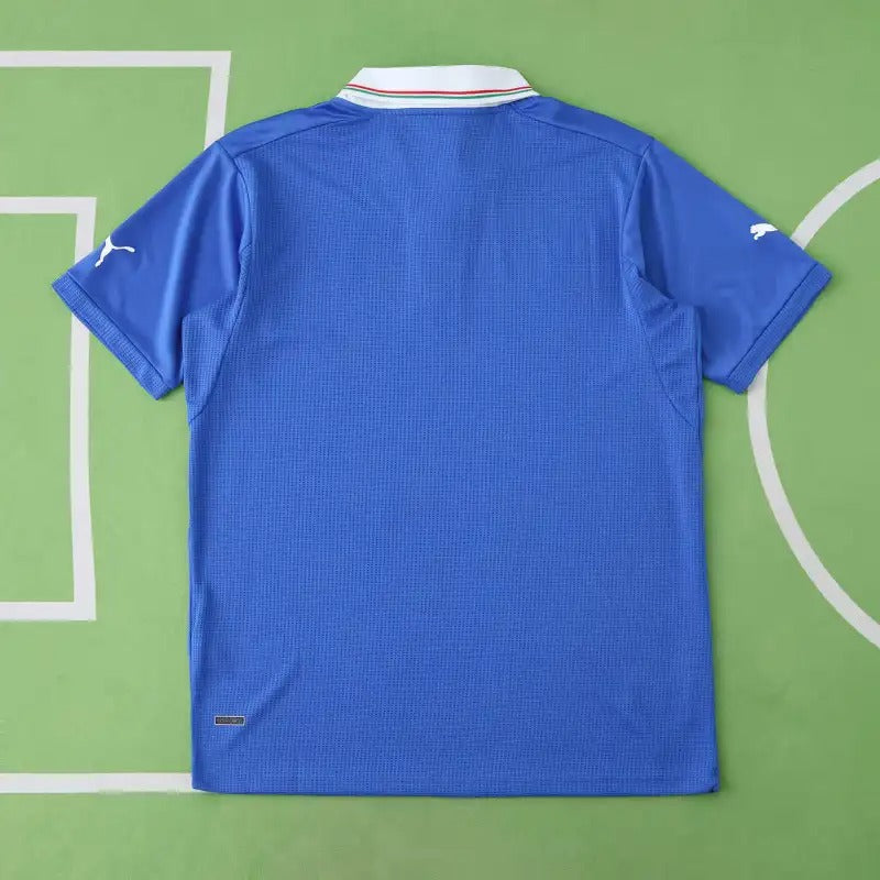 2012 Italy Away White Retro Soocer Football Jersey Football – Front View