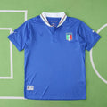 2012 Italy Away White Retro Soocer Football Jersey Football – Back View