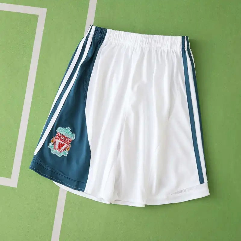 2006/07 Liverpool Away Kids White Kids Football Jersey Kinder – Detailed View