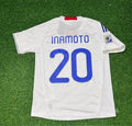 2010 Japan World Cup Junichi Inamoto White Retro Football Jersey – Back View