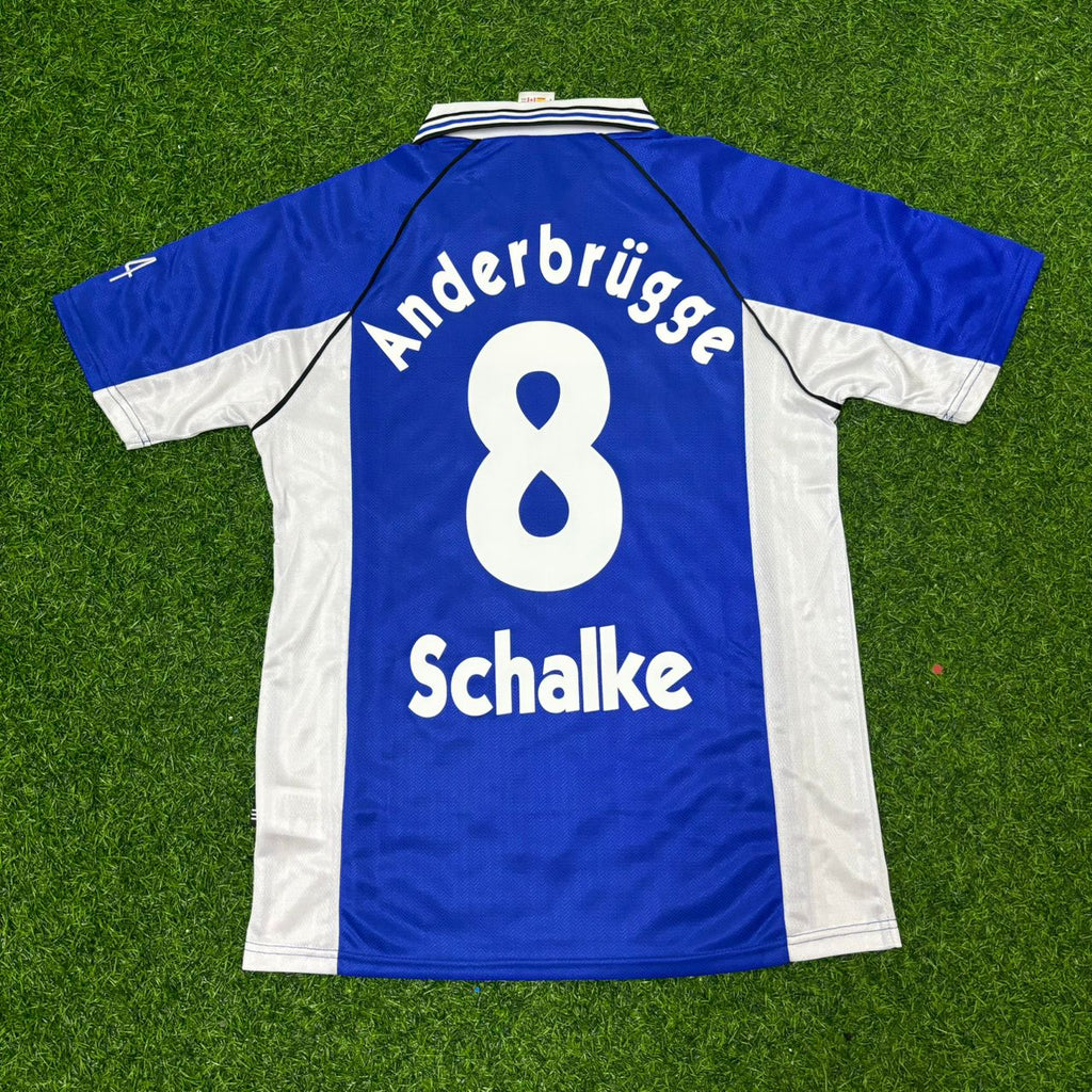 Schalke 04 1999/2000 Blaues Heimtrikot Retro – Ingo Anderbrügge FC – Back View