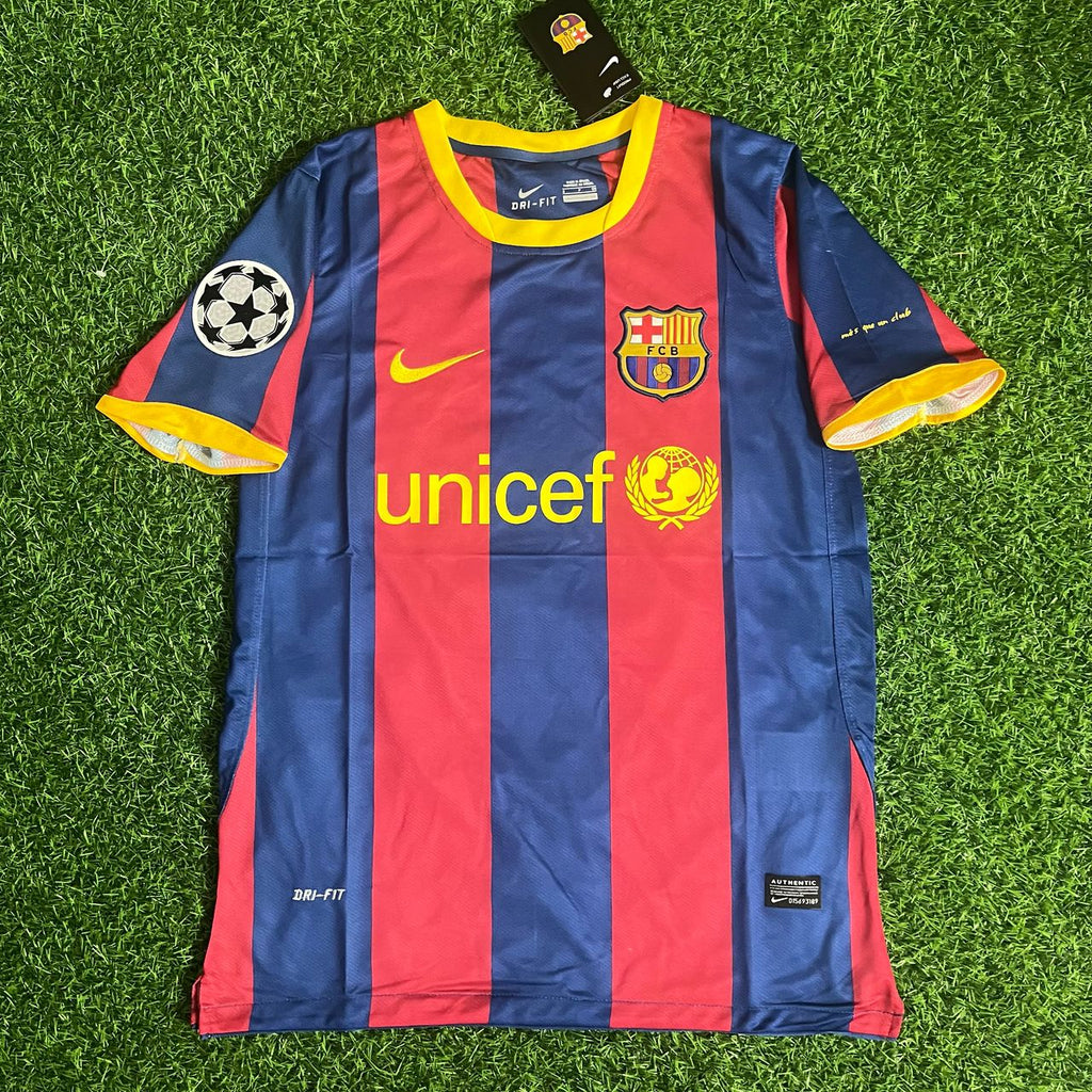 2010 Andrés Iniesta 8 - FC Barcelona Home Blue Red Football Jersey – 4