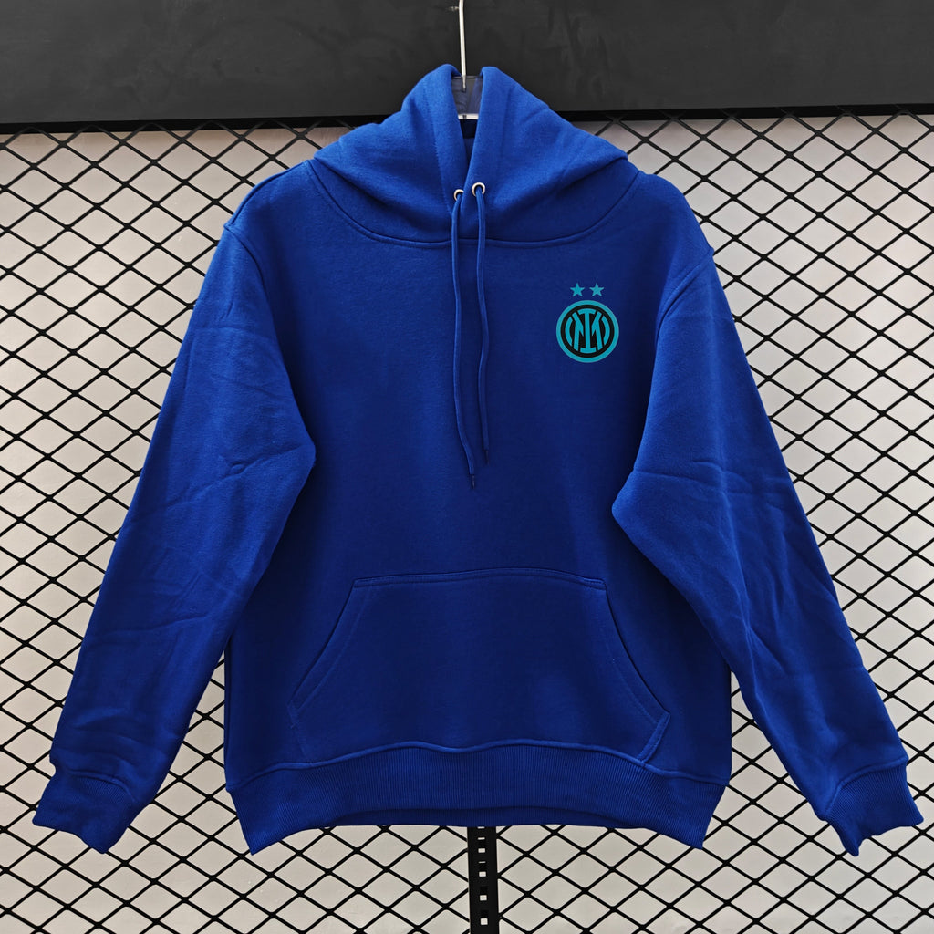 Inter - Hoodie Winter Fleece- Football Kapuzenpullover Paradise Edition – Front View