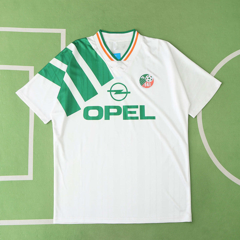 Ireland 1992 Season Away Retro Jersey Soccer – Back View