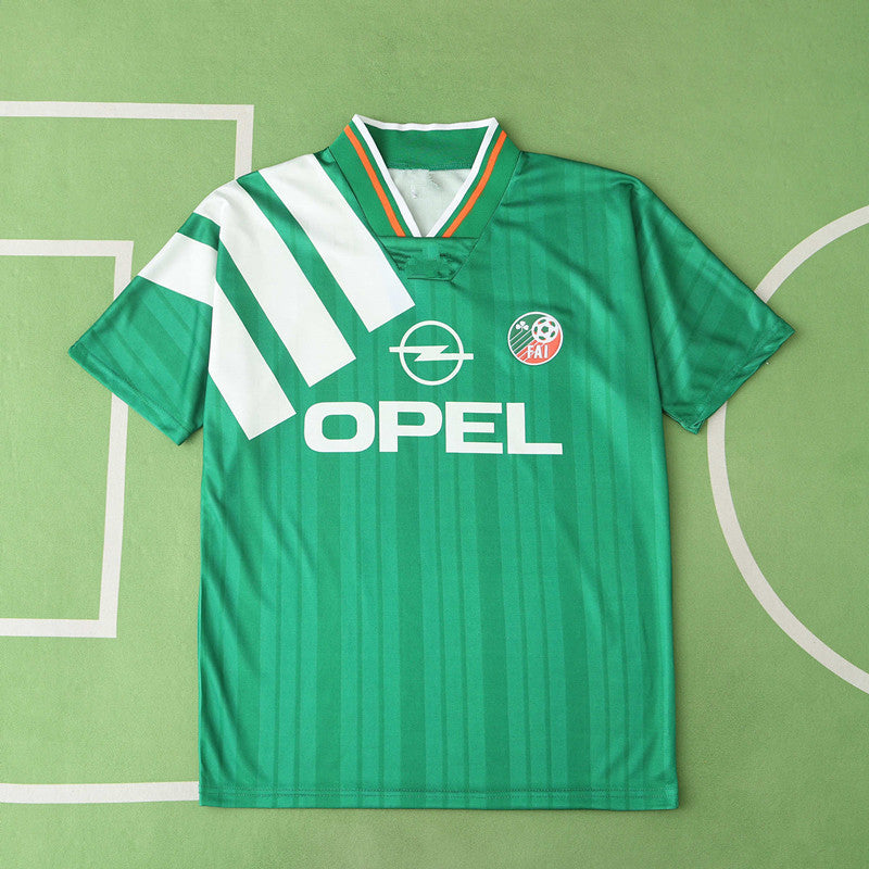 Ireland 1992 Season Home Retro Jersey Soccer – Back View
