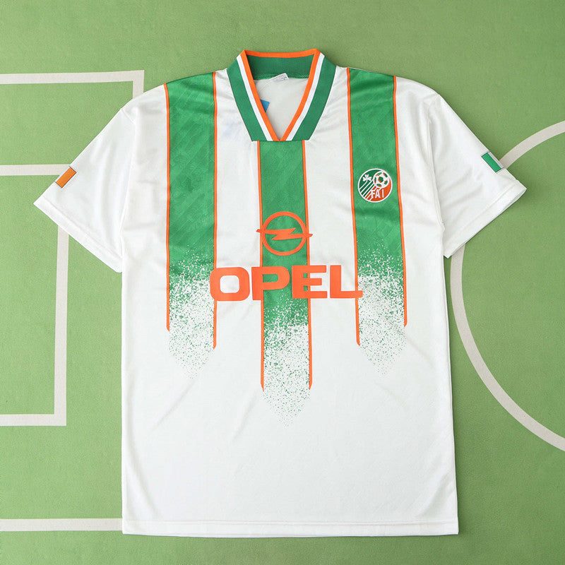 Ireland 1994 Season Away Retro Jersey Soccer – Back View