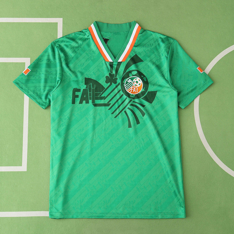Ireland 1994 Season Home Retro Jersey Soccer – Back View