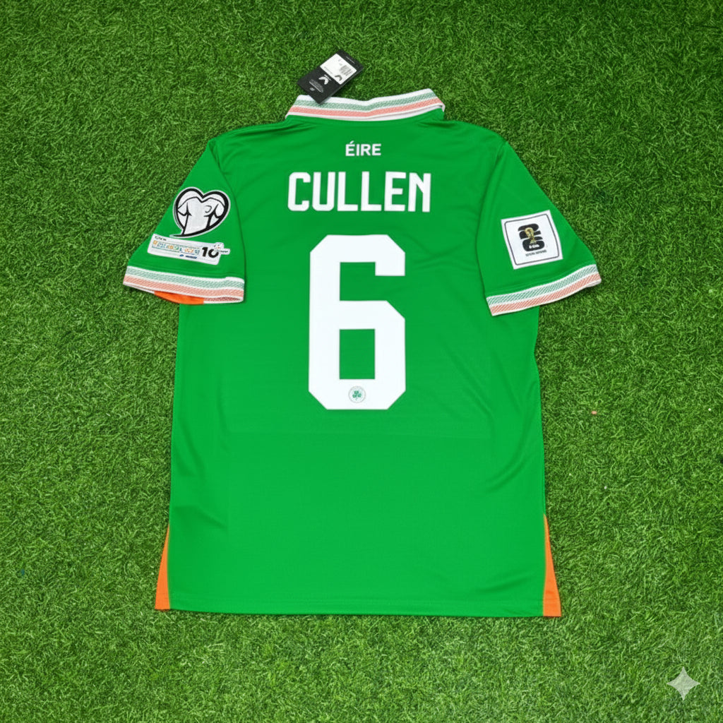 Ireland Eire Green National Team Football Jersey – Josh Cullen – Back View