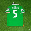 Ireland Eire Green National Team Football Jersey – Jake O’Brein – Back View