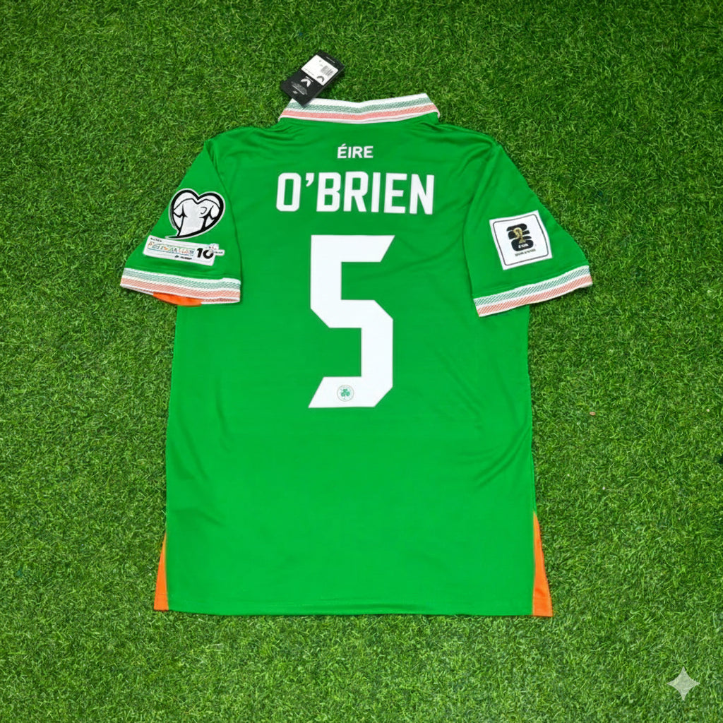 Ireland Eire Green National Team Football Jersey – Jake O’Brein – Back View