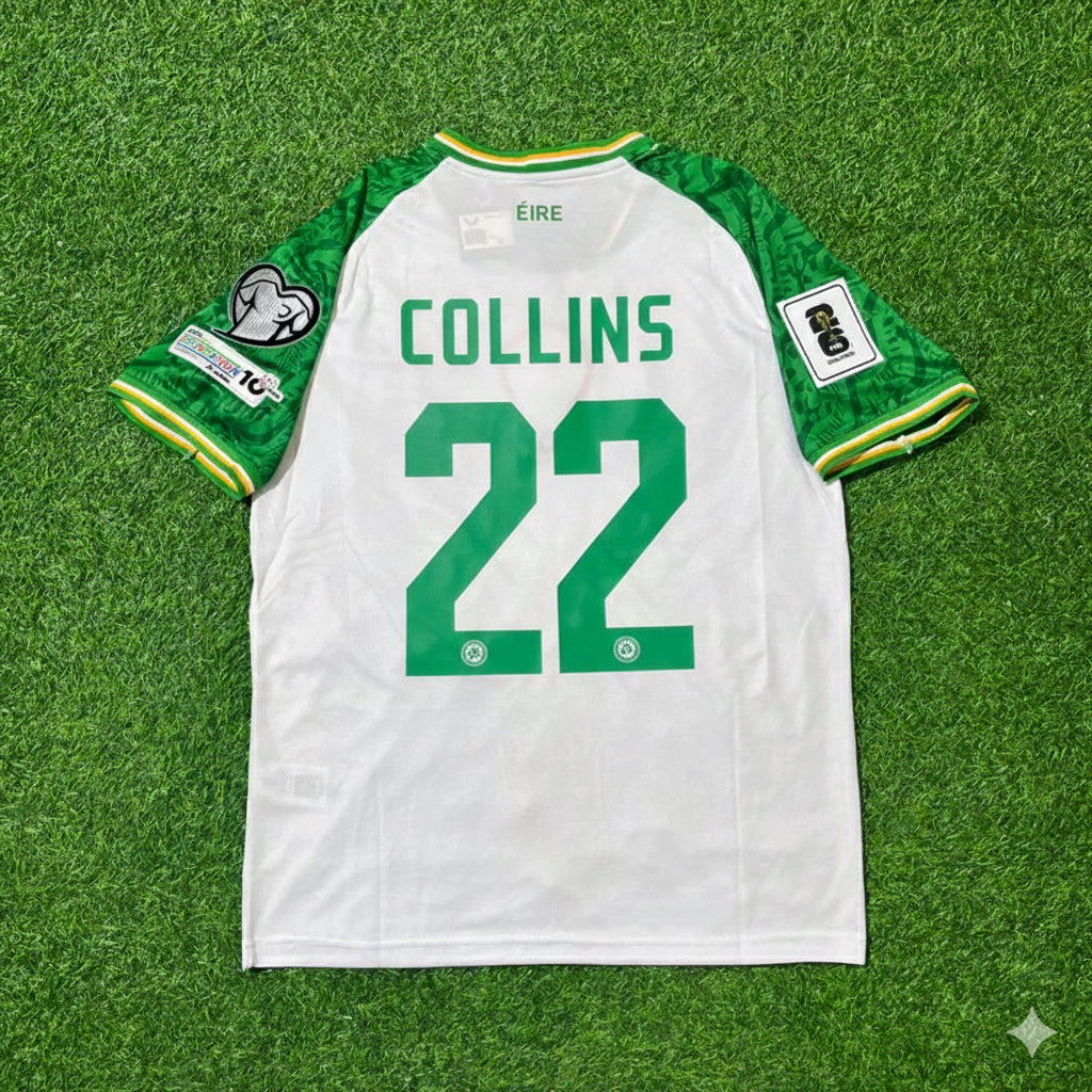 Ireland Eire National Team Football Jersey – Nathan Collins – Back View