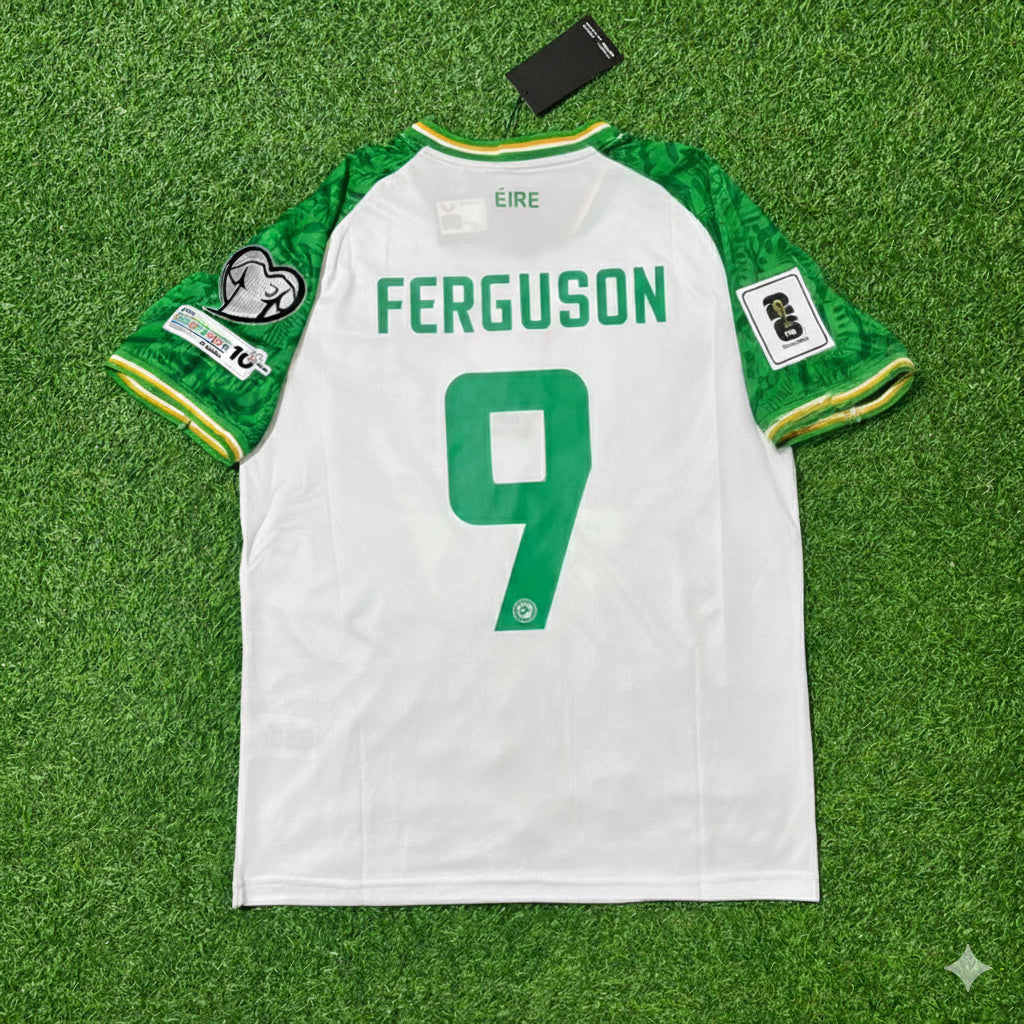Ireland Eire National Team Football Jersey – Evan Ferguson – Back View