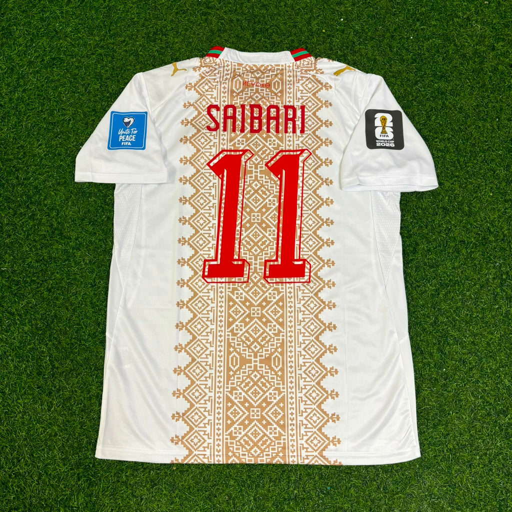 Ismael Saibari Morocco 2026 World Cup Away Football Jersey – Back View