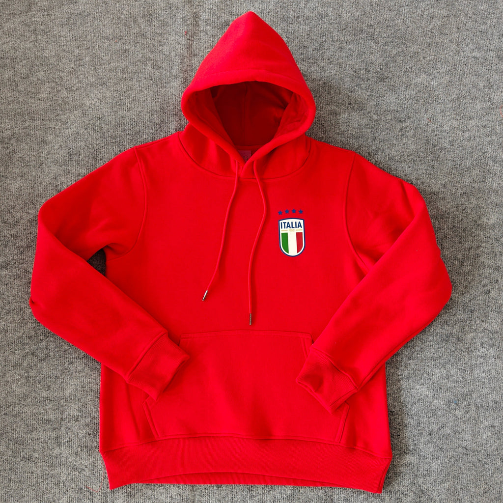 Italy - Hoodie Winter Fleece- Football Kapuzenpullover – 4