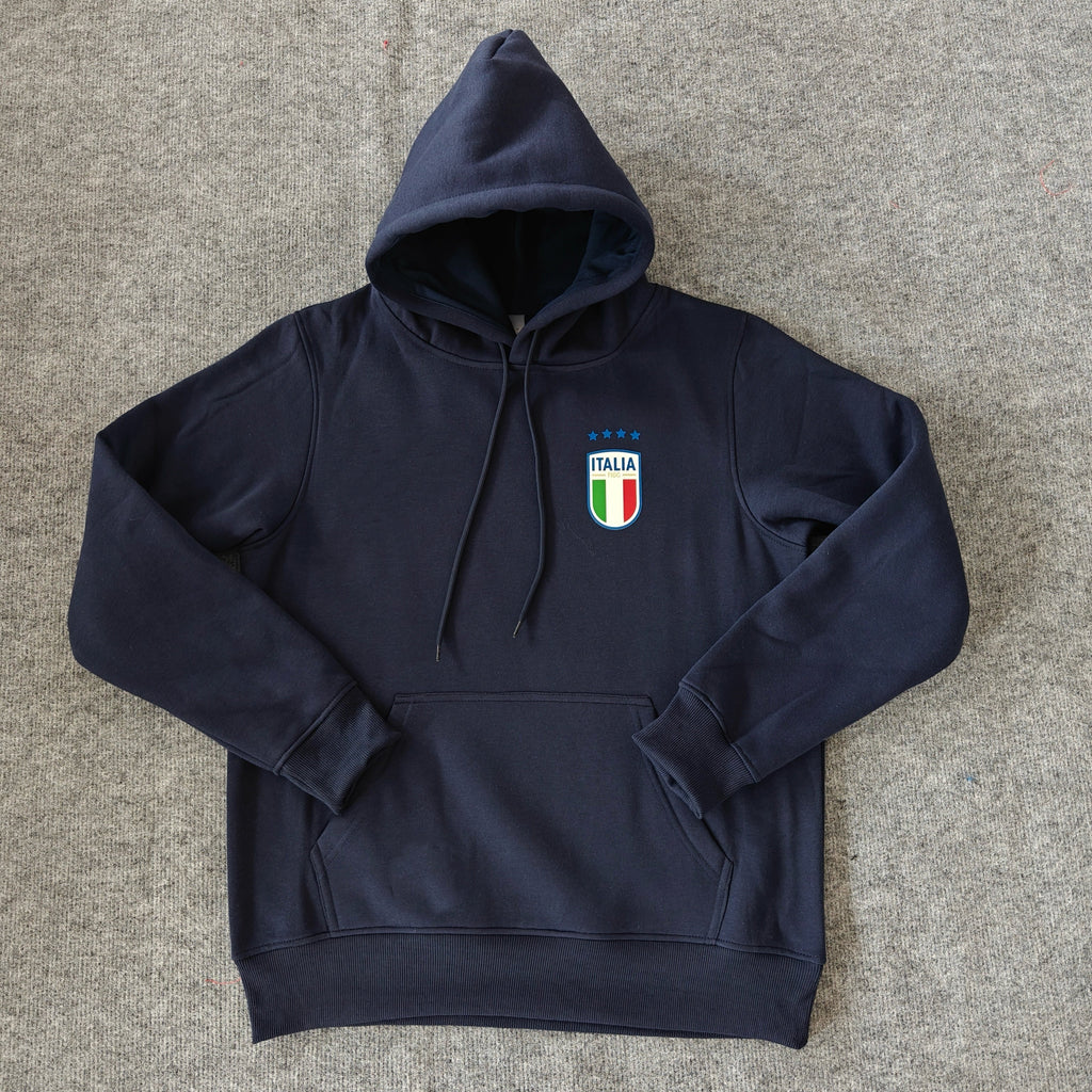 Italy - Hoodie Winter Fleece- Football Kapuzenpullover – 5