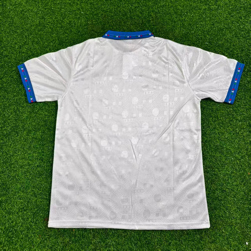 1994 Italy Away White Retro Soccer Jersey Football – Front View