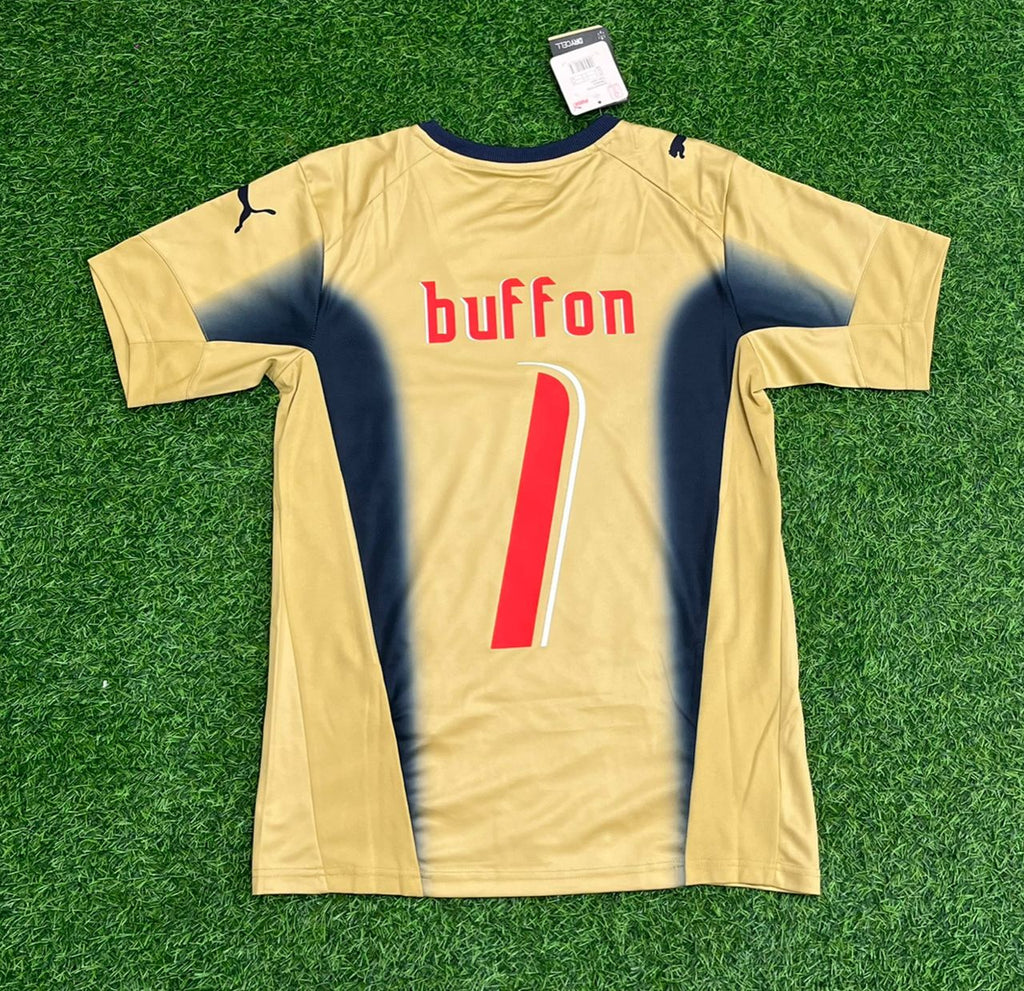 2006 Italy World Cup Retro Goalkeeper Football Jersey Gianluigi Buffon