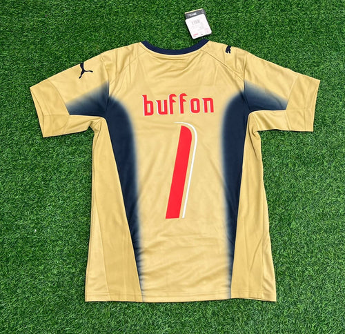 2006 Italy World Cup Retro Goalkeeper Football Jersey Gianluigi Buffon