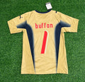 Gianluigi Buffon Italy 2006 World Cup Retro Goalkeeper Jersey – Back View