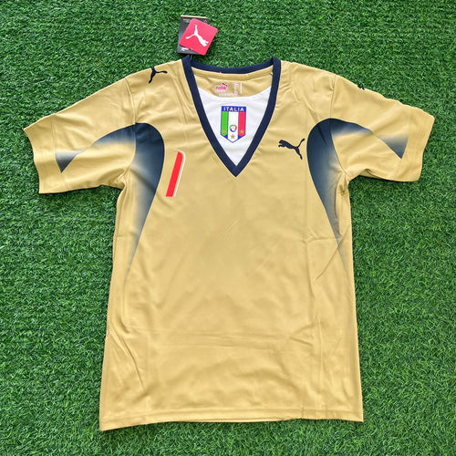 2006 Italy World Cup Retro Goalkeeper Football Jersey Gianluigi Buffon