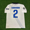 Iván Córdoba #2 Inter 2011/2012 White Away Jersey – Back View