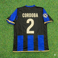 2008/09 Iván Córdoba #2 Inter Milan Retro Football Jersey – Back View