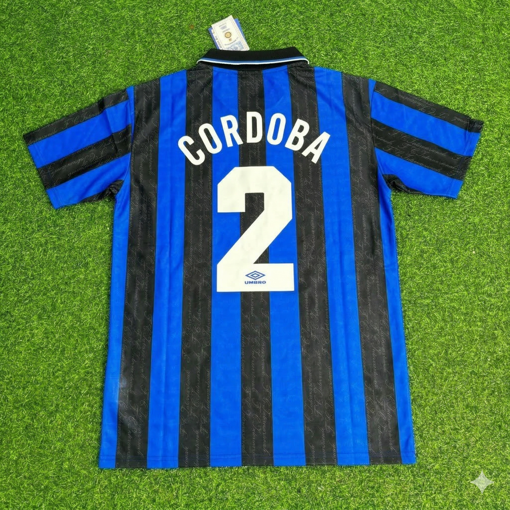 Ivan Cordoba Inter Home Retro Football Jersey – Back View