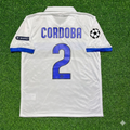 Inter 2009/2010 White Retro Football Jersey – Ivan Cordoba – Back View