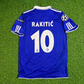 Schalke 04 Season 2010- 11 Retro Champions League Football Jersey – Ivan Rakitić 10- – Back View