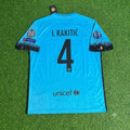 2015/16 Ivan Rakitic Barcelona Retro Football Jersey – Back View
