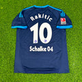 Schalke 04 Retro Away Home Jersey 10-11 Rot Football Jersey – Ivan Rakitic – Back View