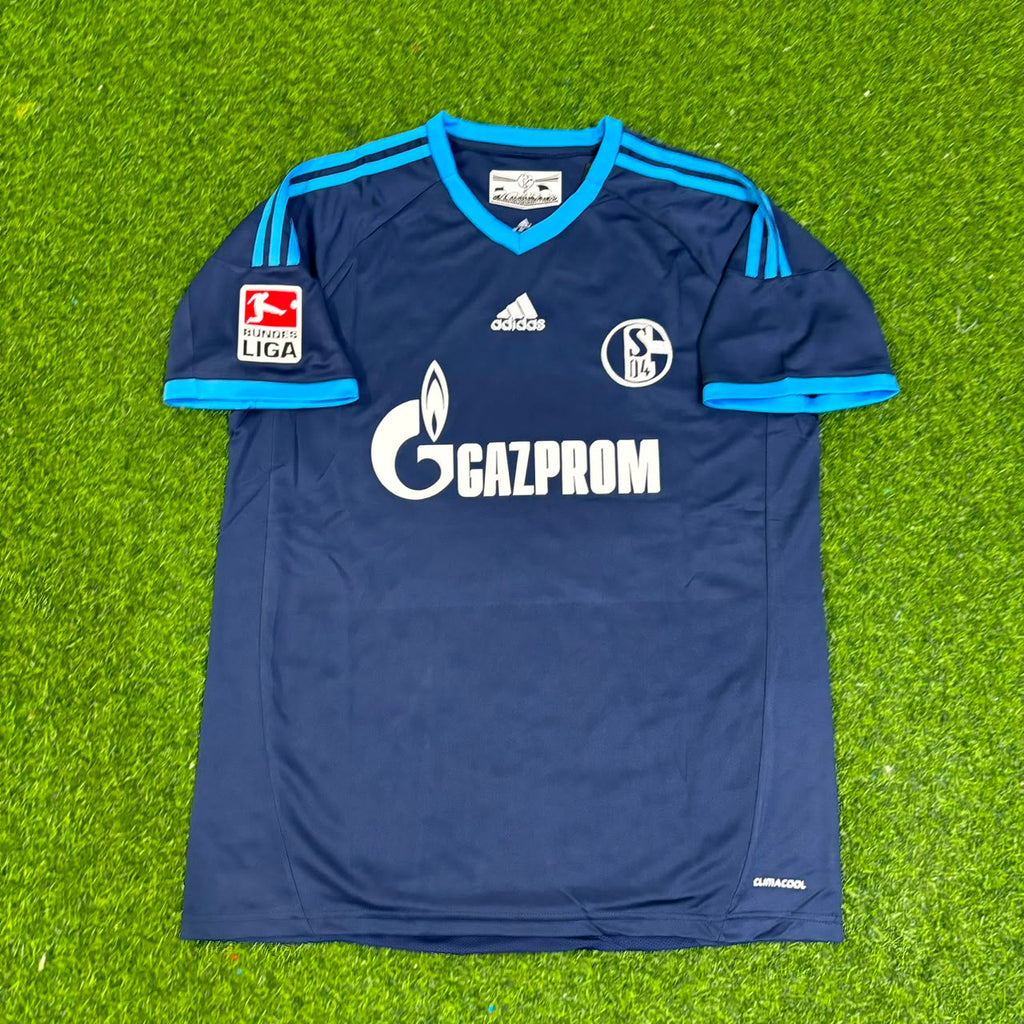 Schalke 04 Retro Away Home Jersey 10-11 Rot Football Jersey – Ivan Rakitic – Front View