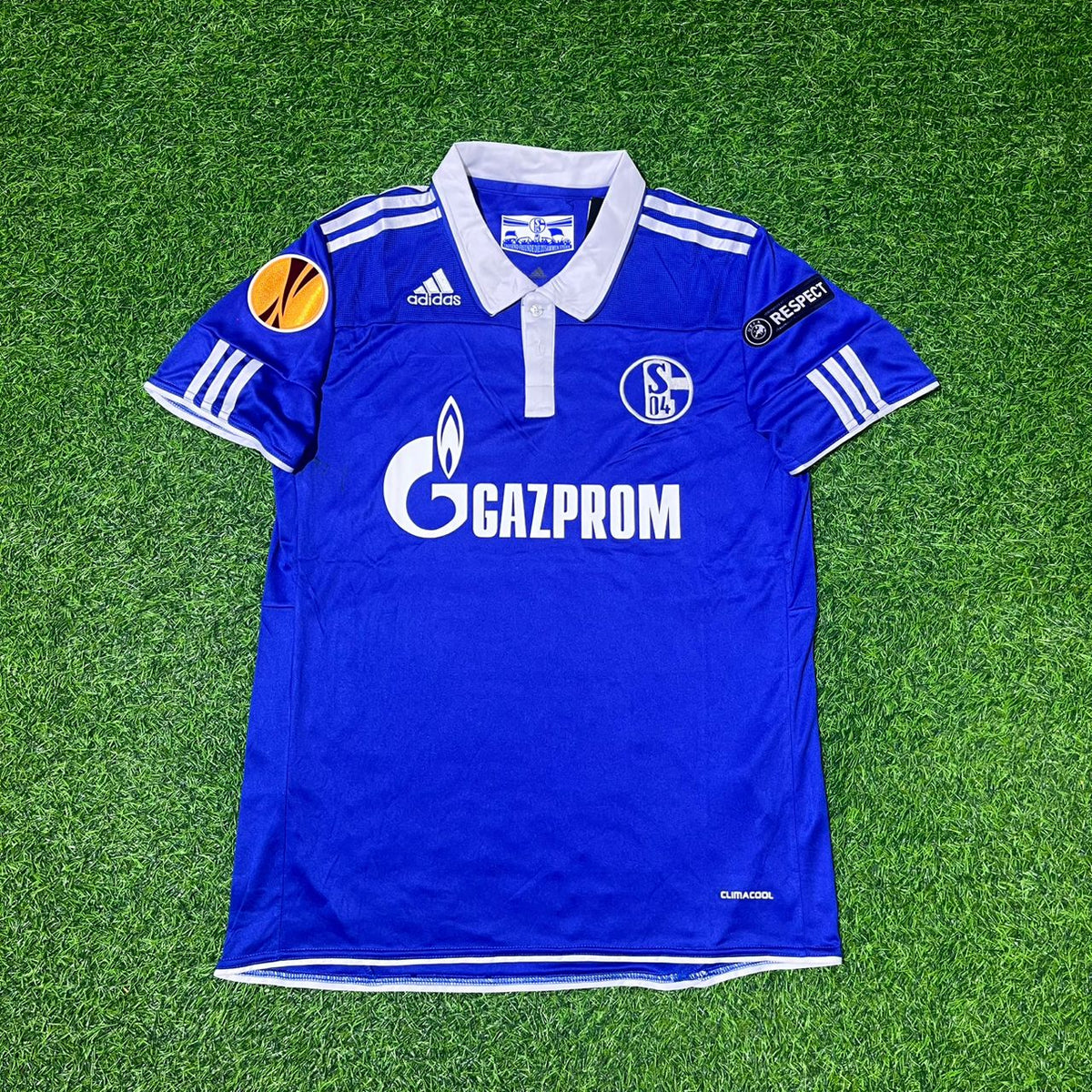 Ivan Rakitić Schalke 04 2011/12 Retro UEFA Patch Football Jersey – Front View