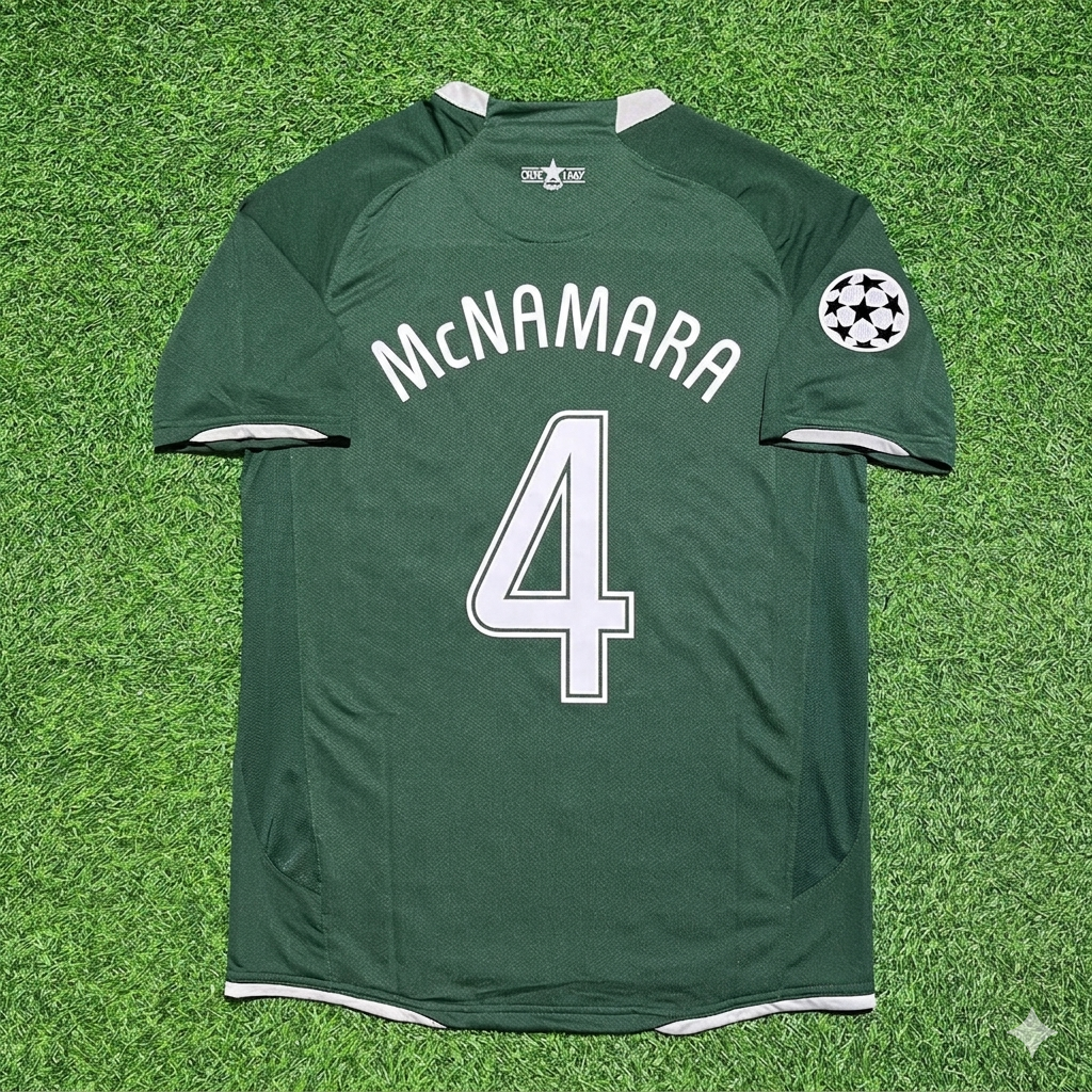 Celtic Home Retro Jersey – Jackie McNamara #4 – Back View