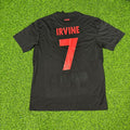 Jackson Irvine FC St. Pauli Black Retro Football Jersey – Back View