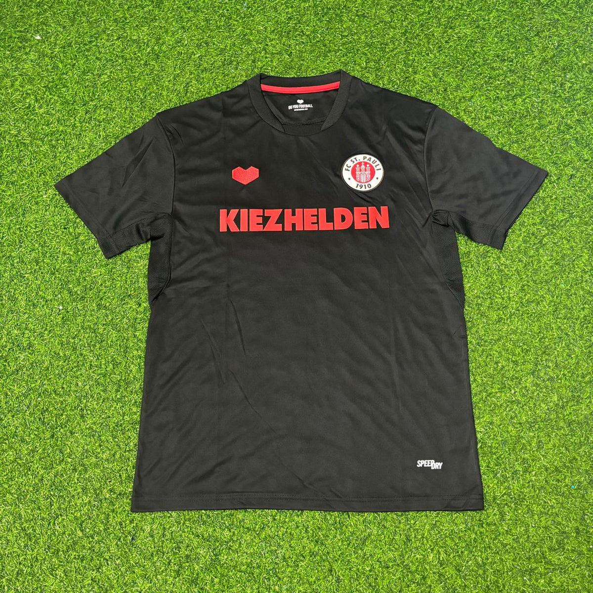Jackson Irvine FC St. Pauli Black Retro Football Jersey – Front View