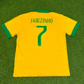 Jairzinho Brazil 1970 World Cup Retro Home Football Jersey – Back View