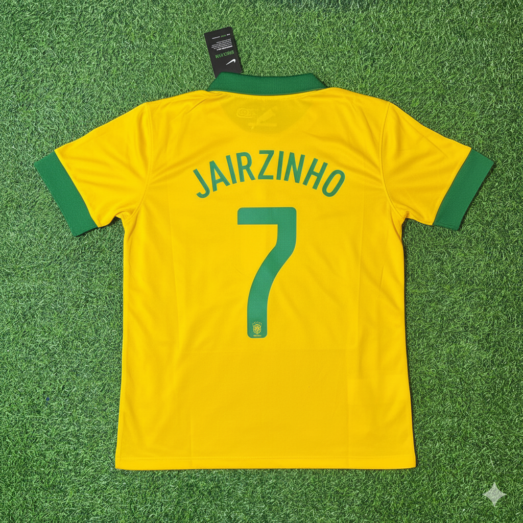 Jairzinho Brazil Retro Football Jersey – Back View
