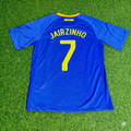 Brazil 2010 World Cup Retro Blue Jersey – Jairzinho – Back View