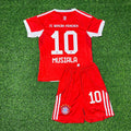 Jamal Musiala #10 Bayern Munich 2025/26 Home Kids New Season Football Jersey – Back View
