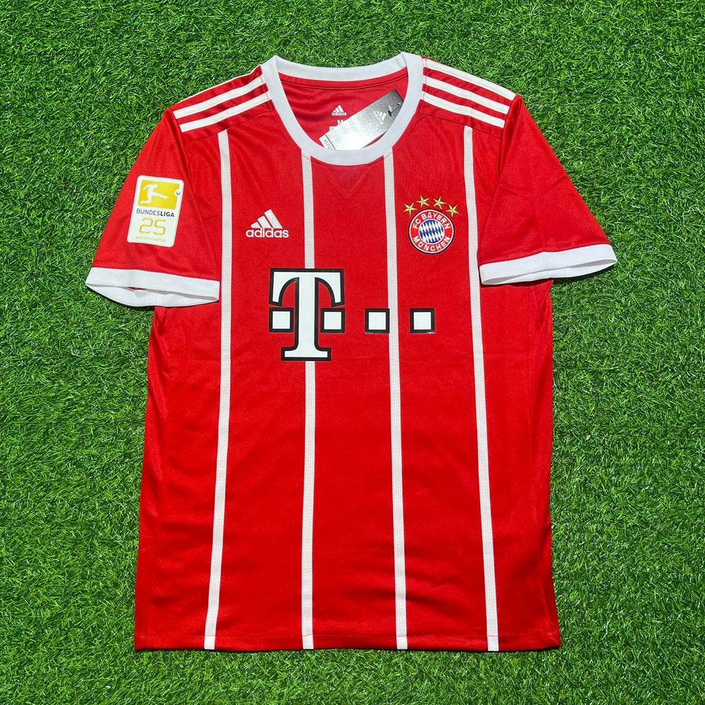2017/18 Xabi Alonso Bayern Munich Retro Home Football Jersey – Front View