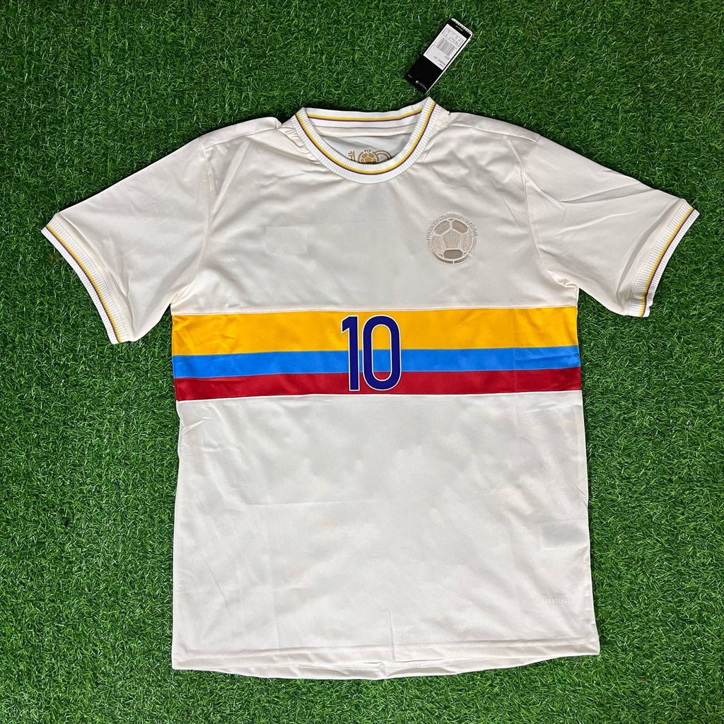 James Rodriguez Colombia White Football Jersey – Front View