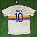 James Rodriguez Colombia White Football Jersey – Back View