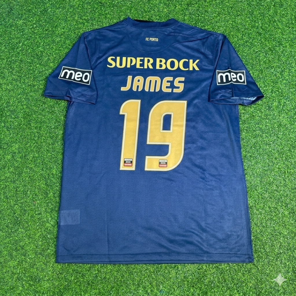 James Rodríguez #19 FC Porto Home Retro Football Jersey – Back View