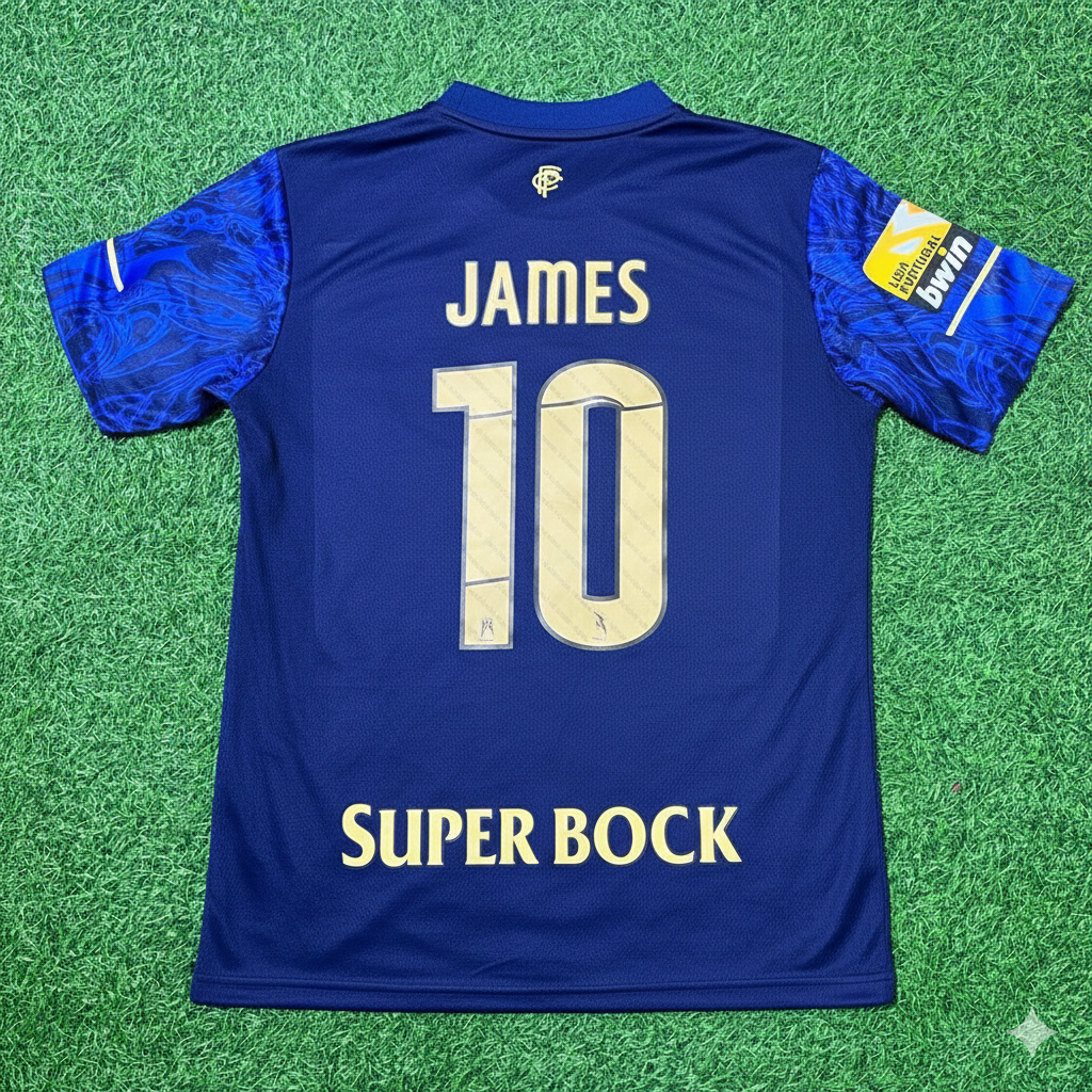 Porto Retro Football Jersey – James Rodriguez FC – Back View