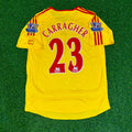 Liverpool 2006/2007 Yellow Retro Football Jersey – Jamie Carragher – Back View