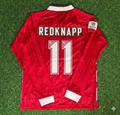 Jamie Redknapp Liverpool Long Sleeve Retro Football Jersey – Back View