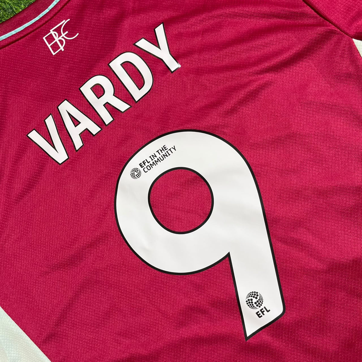 Jamie Vardy Burnley F.C. 2026/2027 New Season Home Football Jersey – Detailed View