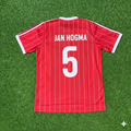 Nico-Jan Hoogma Hamburger SV Rotes Heimtrikot Retro – Back View