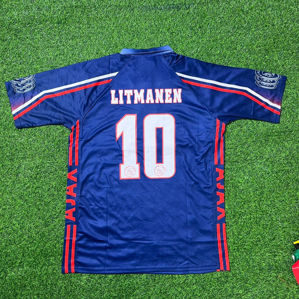 Ajax 1997/98 Retro Football Jersey – Jari Litmanen – Back View